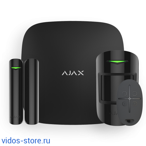 Ajax StarterKit Plus (B) Комплект радиоканальной охранной сигнализации Охранно-пожарные системы / Ajax Systems / Стартовые комплекты