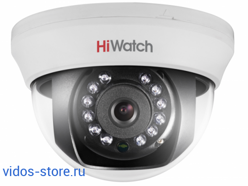 HiWatch DS-T201(2.8mm) Внутренняя купольная HD-TVI камера Видеонаблюдение / Видеокамеры / Аналоговые камеры