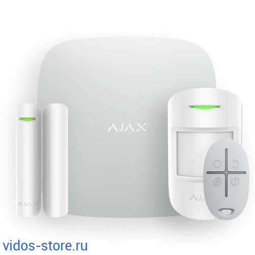 Ajax StarterKit (W) Комплект радиоканальной охранной сигнализации Охранно-пожарные системы / Ajax Systems / Стартовые комплекты