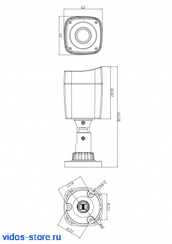 Fox FX-C2P-IR камера  уличная с ИК подсветкой Видеонаблюдение / Видеокамеры / Аналоговые камеры фото 2